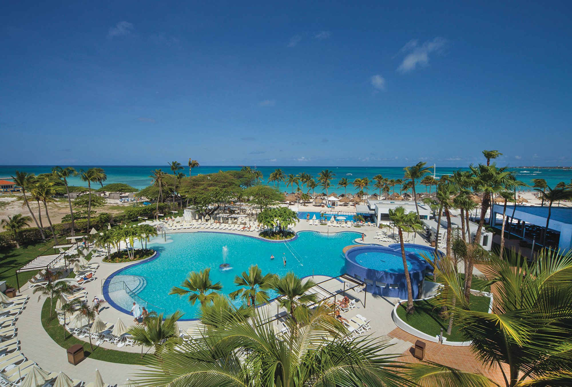 Riu Palace Antillas Aerial View Pools